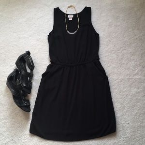 Mossimo Supply Co black dress with back cut out.